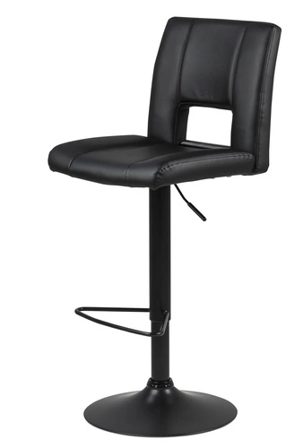 Židle barová Sylvia černá/černá