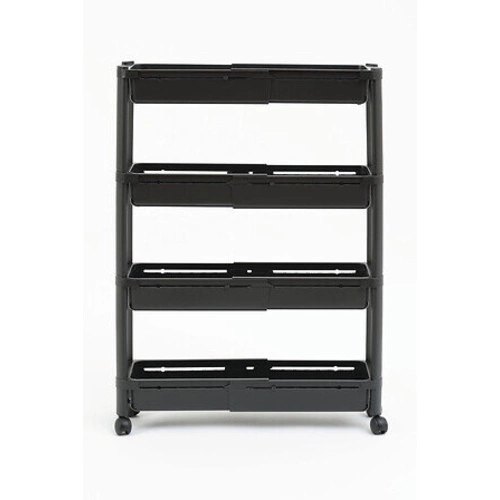 Vozík s funkcí rozšíření 4-úrovňový černý