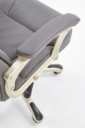 Ergonomická kancelářská židle Mondes šedá kožená otočná s nastavitelnou výškou do kanceláře Intesi