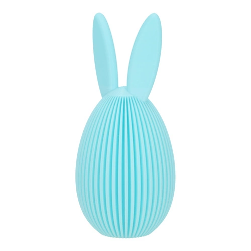 Sada 2 velikonočních figurek vajíček Intesi tyrkysová a modrá na stůl nebo parapet 17 cm