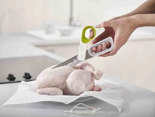 Kuchyňské nůžky PowerGrip Joseph Joseph na maso a zeleninu bílé zelené