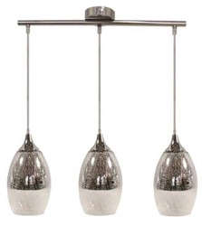Závěsná lampa Celia 3x60W E27 stříbrná