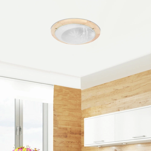 Stropní svítidlo standard Bambus 40 dřevo 2x60 w E27 borovice
