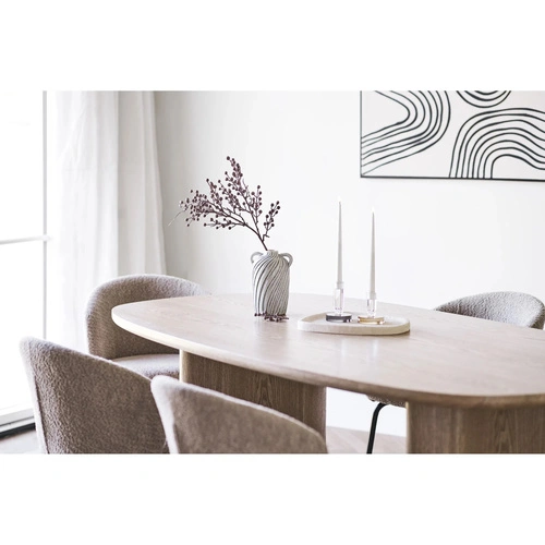 Jídelní oválný dřevěný stůl Serra 110x210 cm skandinávský