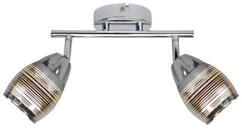 Moderní stropní lampa Milton chrom s pohyblivými stínidly do obýváku a kuchyně