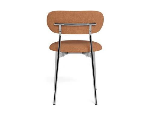 Židle Lyric Actona čalouněná terakota chrom moderní do jídelny