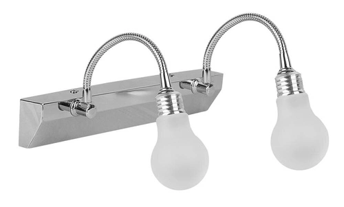 LED nástěnné svítidlo Acrylic bílé moderní dvojité nastavitelné nad zrcadlo do koupelny CANDELLUX