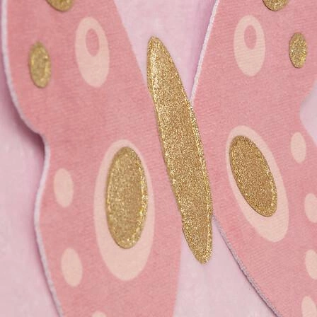 Textilní úložný box Motýl 29x29 růžový na hračky do dětského pokoje Atmosphera