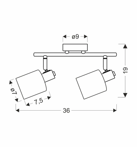 Stropní svítidlo Agra moderní dvoubodové do obýváku s jantarovým stínidlem