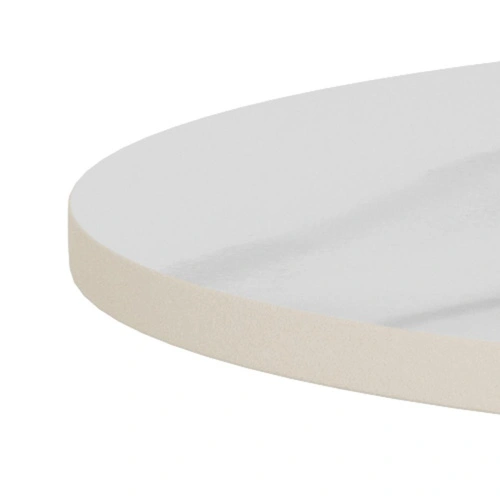 Konferenční stolek Santorini 45 cm bílý kulatý moderní do obýváku