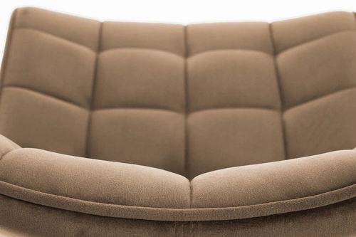 Čalouněná židle z béžového sametu Ohio do jídelny a obývacího pokoje, moderní s černými nohami Intesi