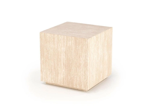 Moderní čtvercový konferenční stolek Travertino 45x45 cm skandinávský do obýváku Intesi