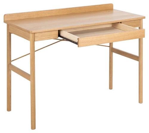 Skandinávský psací stůl z masivu s zásuvkou Paul, přírodní dub, 110x50 cm Actona
