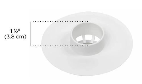 Univerzální bílá silikonová zátka do dřezu a umyvadla Umbra Flex moderní do koupelny