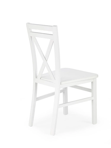 Dřevěná jídelní židle Alaska bílá s opěrkou, klasický styl do kuchyně