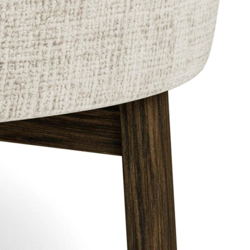 Relaxační křeslo Darlene béžové sametové do obývacího pokoje skandinávský