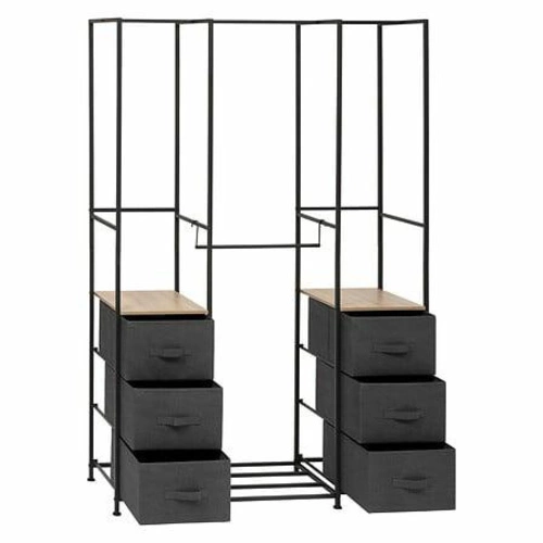 Tissa kovová šatní skříň se 6 zásuvkami do studentského pokoje