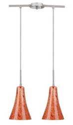 Závěsné svítidlo Rufi moderní skleněné oranžové s nastavitelnou výškou do obýváku a jídelny