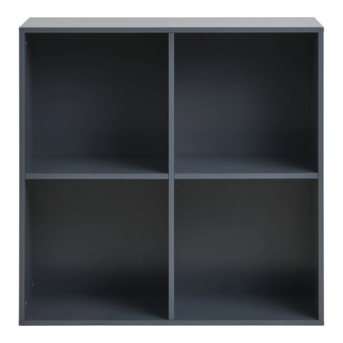 Nástěnná police Horne šedá 69x69 moderní police na knihy