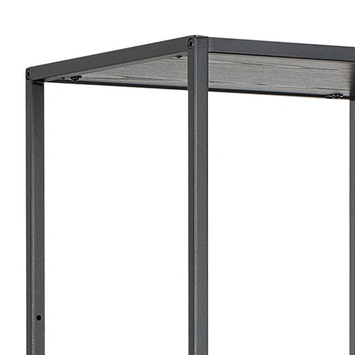 Kovová knihovna Seaford II černá loftová 77 cm Actona