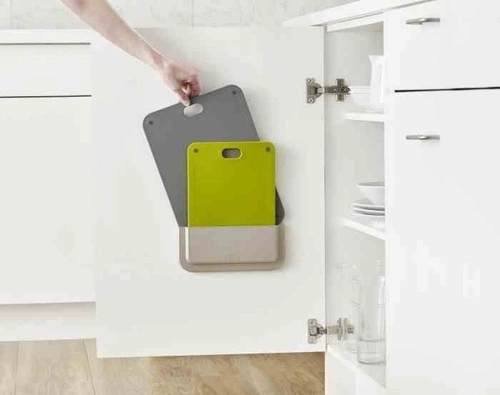 Sada 2 plastových krájecích prkének DoorStore Chop Joseph Joseph šedá do kuchyně