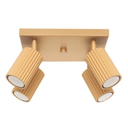 Stropní svítidlo glamour KARBON 4 zlaté s nastavitelným stínidlem do obýváku a ložnice SOLLUX