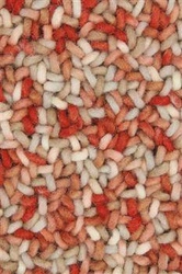 Moderní vlněný koberec Arch červený 170x240 cm do obývacího pokoje a ložnice snadno čistitelný