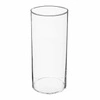 Skleněná váza Cylinder 30 cm transparentní na květiny do obývacího pokoje