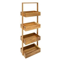 5five Simply Smart dřevěná knihovna z akácie ve skandinávském stylu 88 cm