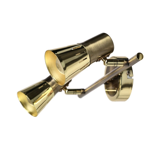 Stropní svítidlo Arena zlaté nastavitelné 2bodové do obýváku a ložnice moderní