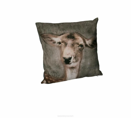 Sametový dekorativní polštář LUCKY Intesi do obýváku a ložnice antialergický 40x40