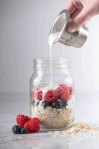 Sklenice s nádobkou 0,5l, Snack on the Go KILNER