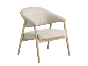 Křeslo do obýváku Elk Harmony 110 skandinávské bělený dub pískový