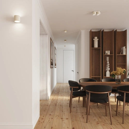 Moderní stropní svítidlo AURA 2 béžové hliník do obýváku a kuchyně GX53