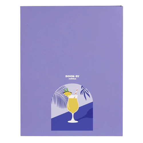 Intesi Pinacolada ozdobná krabička kniha fialová dekorativní do ložnice a obýváku