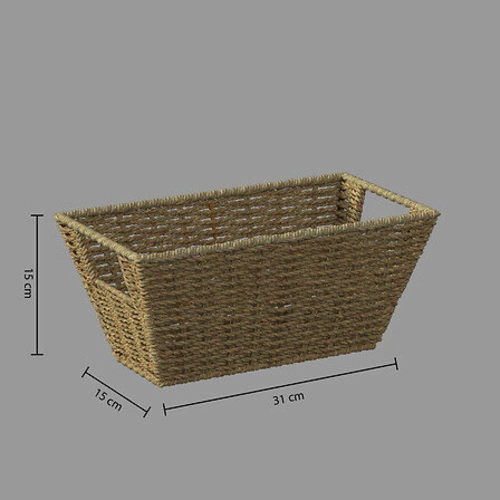 Dekorační úložný koš Reed z ratanu obdélníkový 15x31 cm přírodní 5five