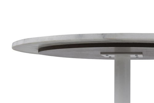Kulatý bílý mramorový stůl do jídelny Tarifa Actona moderní glamour 110 cm