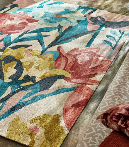 Venkovní koberec na terasu Verdaccio 200x280 moderní květinový snadno čistitelný multicolor