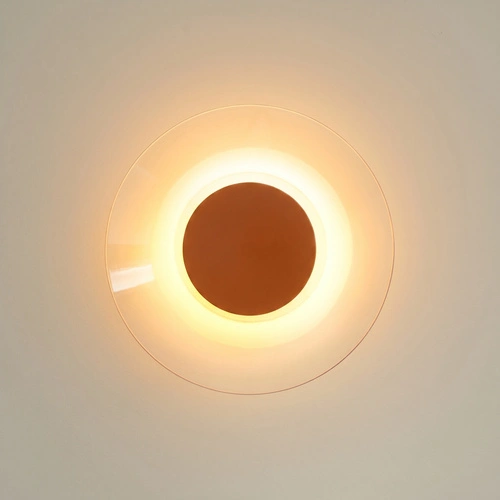 Nástěnné svítidlo ASTRO LED moderní terakota do obývacího pokoje 28 cm