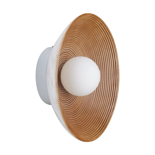 Nástěnné skleněné svítidlo ILUSIONI béžové 26 cm moderní do ložnice a obýváku