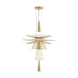Závěsné svítidlo SUSSO L zlaté kovové 60 cm moderní do obýváku a nad stůl