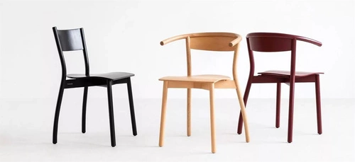 Jídelní židle z masivu Fala Fameg moderní buková s profilovanou opěrkou na míru