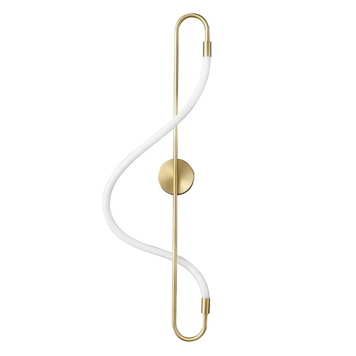 Zlatá nástěnná lampa ESSA 90 cm