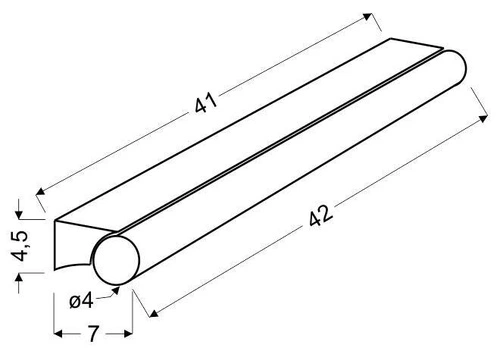 Moderní nástěnné LED svítidlo Daphne chromově-bílé 42 cm do koupelny a nad zrcadlo