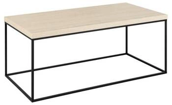 Konferenční stolek Barossa obdélníkový 110x55 cm moderní béžový travertin do obýváku Actona