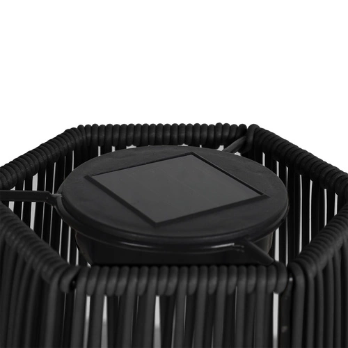 Solární LED stolní lampa Merrill černá do zahrady a na terasu odolná vůči povětrnostním vlivům