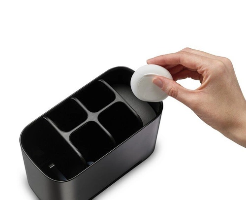 Joseph Joseph EasyStore černý organizér na zubní kartáčky do koupelny, velký, moderní