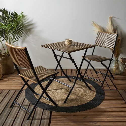 Kostkovaná skládací židle Marron