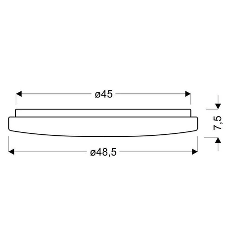 Stropní LED svítidlo Calipso bílý kulatý 48,5 cm moderní s dálkovým ovládáním do obýváku