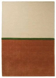 Moderní vlněný koberec Decor Rhythm Tangerine 160x230 cm do obýváku a ložnice snadno čistitelný